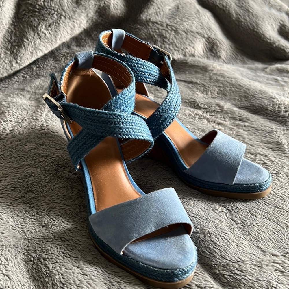 Halston wedge sandals